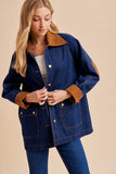 DENIM BARN JACKET: MEDIUM WASH / M