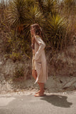 Sun Ray Cardigan, Cotton Earthy Hippie Boho Style Duster: Earthy / XL