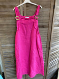 DRESS 72319 100% LINEN: KAKI