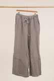 100% Linen Trousers REF. 5105: Duck Green
