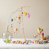 TARUTSHA Boho Felt Ball Pompom Garlands 200cm: 2.5cm / Autumn