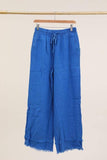 100% Linen Trousers REF. 82750: Khaki