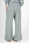 Bootcut Cotton Linen Pants 2 Pockets 20532: 50% linen - 50% cotton / Green / One size