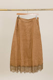Linen Skirt REF. 80126: Taupe