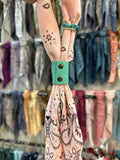 Turquoise Bandana Slide