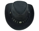 Arizona Leather Hats for Men & Women Cowboy western style: Redish / M