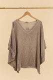 Blouse in 50% linen and 50% cotton REF. 4652: White