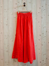 REF 30201 WIDE LEG LINEN PANTS 100%: CAMEL