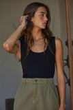S1187N | Double Layered Seamless Top: Hyacinth / ML