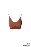 NS8106 - Ribbed Triangle Bralette: 417 COGNAC