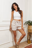 Short in 100% Linen REF. 8570: Navy