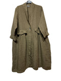 LINEN JACKET 1142: MARRON CLAIR