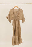 Linen dress REF. 72341: Wasabi