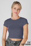 NS8232- Ribbed Baby Tee: 2218 Blue Opal