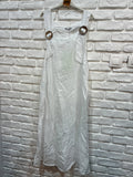 DRESS 72319 100% LINEN: KAKI