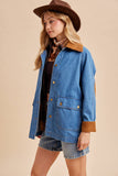 DENIM BARN JACKET: MEDIUM WASH / L