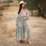 Timeless Long Jhabla Dress - Elegant & Chic (NEW COLOR WAY) : SAND / REGULAR (S-M-L-XL 2-2-2-1)