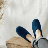MITA Unisex Felt Mule Slippers EU36-EU46: Rust Orange / EU37 (UK4)