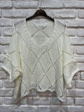 1962 Cotton Knit Sweater: Beige