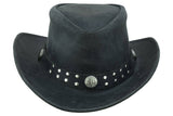 Arizona Leather Hats for Men & Women Cowboy western style: Redish / L