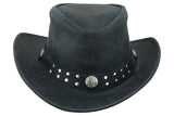Arizona Leather Hats for Men & Women Cowboy western style: Redish / S