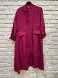 Jacket 62411 100% linen made in Italy: Rouille