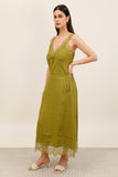 Linen Skirt REF. 80126: Taupe