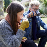VARGA Unisex Banana Yarn Wristwarmers: Saffron Orange