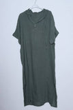 Short Dresses in 100% Linen REF. 1493: Sky Blue / Unique