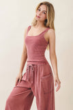 Mineral Washed Everyday Basic Tanktop HT6504: Ash Oak / S-M-L / 2-2-2