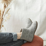 BIDI Unisex Felt Slipper Boot EU37-EU45: Navy Blue / EU37 (UK4)