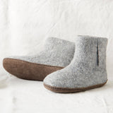 BIDI Unisex Felt Slipper Boot EU37-EU45: Navy Blue / EU37 (UK4)