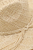 Intricate Straw Weave Sun Hat: SA