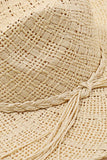 Intricate Straw Weave Sun Hat: KA