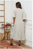 100% linen dress REF. 1109: Khaki