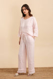 100% Linen Trousers REF. 82750: Khaki