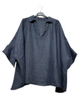 6848 LINEN TUNIC: MOUTARDE