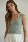 S1187N | Double Layered Seamless Top: Hyacinth / ML