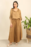Linen trousers REF. 4850 (30633): Camel