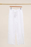 100% Linen Trousers REF. 5105: Duck Green