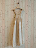 REF 72202 100% LINEN CHEST STYLE DRESS: White