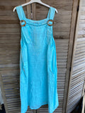 DRESS 72319 100% LINEN: KAKI