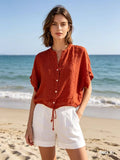 Linen shirt REF. 7359: Vert Canard