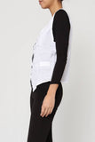 Sleeveless shirt in 100% Linen REF. 5146: Duck Green / S/M-L/XL