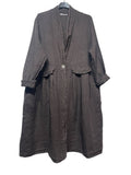 LINEN JACKET 1142: CHOCO