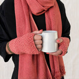 VARGA Unisex Banana Yarn Wristwarmers: Twilight Green