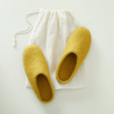 MITA Unisex Felt Mule Slippers EU36-EU46: Rust Orange / EU37 (UK4)
