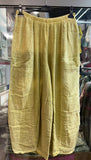 100% Linen Trousers REF. 9530: Taupe