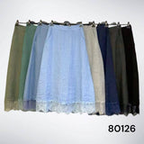 Linen Skirt REF. 80126: Wasabi