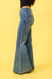 FLARE JEANS S80469: MEDIUM / MEDIUM DENIM